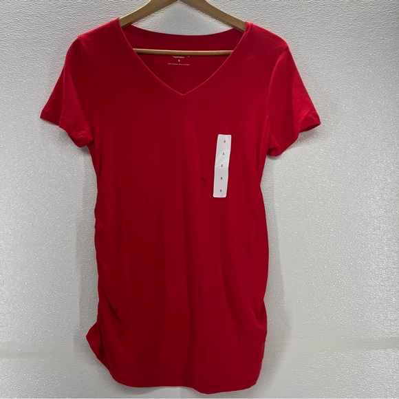 Short Sleeve V-Neck Maternity T-Shirt - Isabel
Maternity by Ingrid & Isabe|Red S - Picture 6 of 17